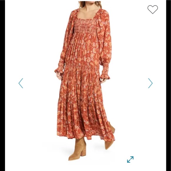 🔥NWT Free People Sweet Escape Long Sleeve Maxi - Picture 9 of 16